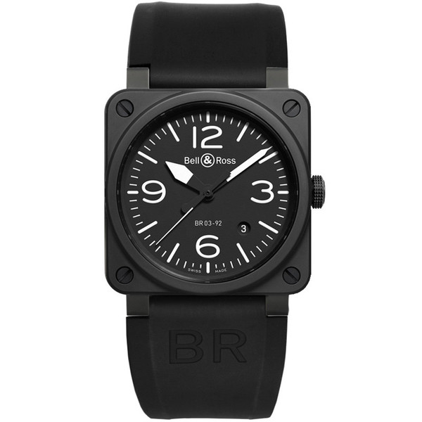 Bell & Ross BR03-92 Black Matte PVD Stainless Steel Wristwatch