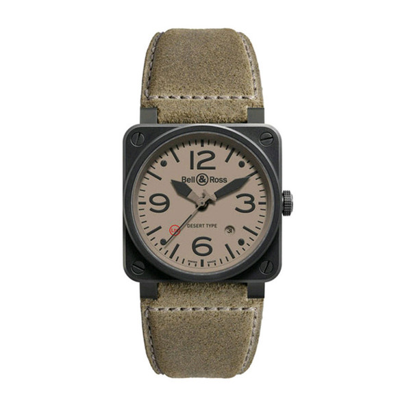 Bell & Ross BR03-92 Desert Type Black PVD Stainless Steel Wristwatch