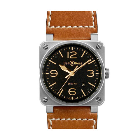 Bell & Ross BR0392 Golden Heritage Stainless Steel Wristwatch