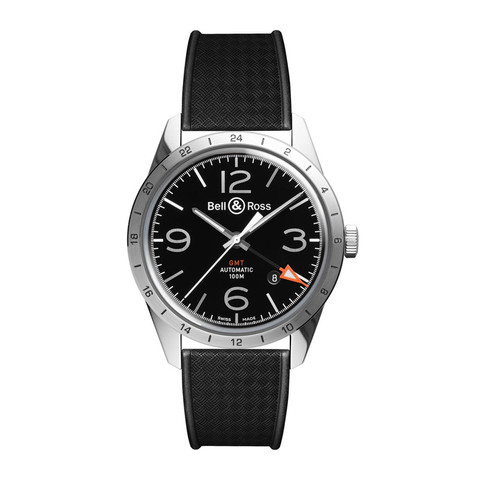 Bell & Ross BR123 GMT Stainless Steel Wristwatch