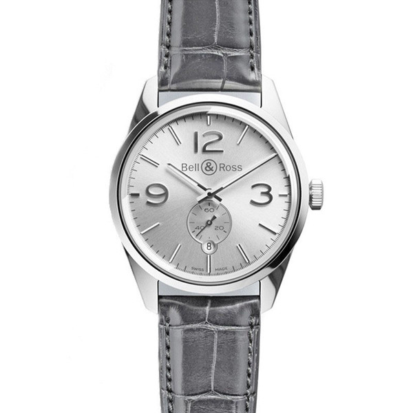 Bell & Ross BR123 Officer Stainless Steel Wristwatch