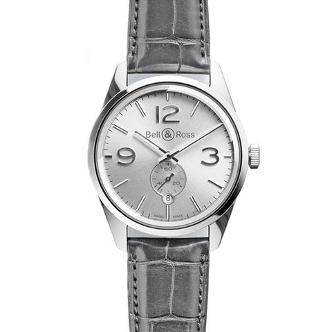 Bell & Ross BR123 Officer Stainless Steel Wristwatch