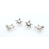 Fred Leighton Diamond Spiked Cluster Convertible Earrings