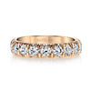 Harry Kotlar Diamond and 18K Rose Gold Eternity Band