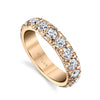 Harry Kotlar Diamond and 18K Rose Gold Eternity Band
