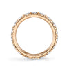 Harry Kotlar Diamond and 18K Rose Gold Eternity Band