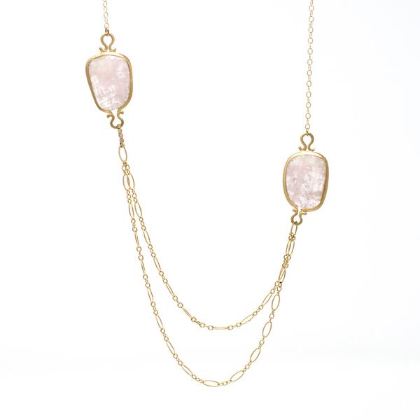 Jennifer Dawes Design Drape Morganite Necklace