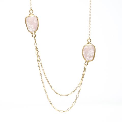 Jennifer Dawes Design Drape Morganite Necklace