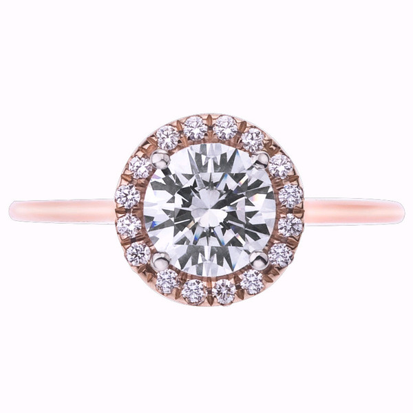 Mark Patterson Diamond and 18K Rose Gold Ring