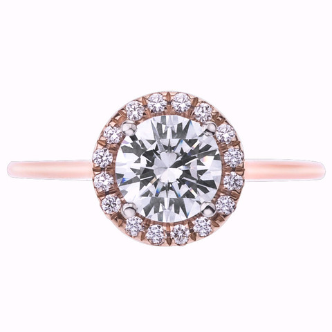 Mark Patterson Diamond and 18K Rose Gold Ring