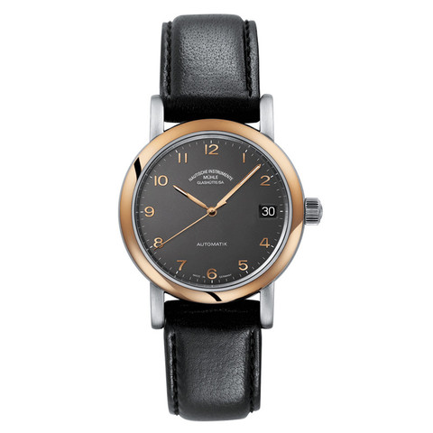 Muhle Glashutte Antaria Medium Stainless Steel and Rose Gold Wristwatch