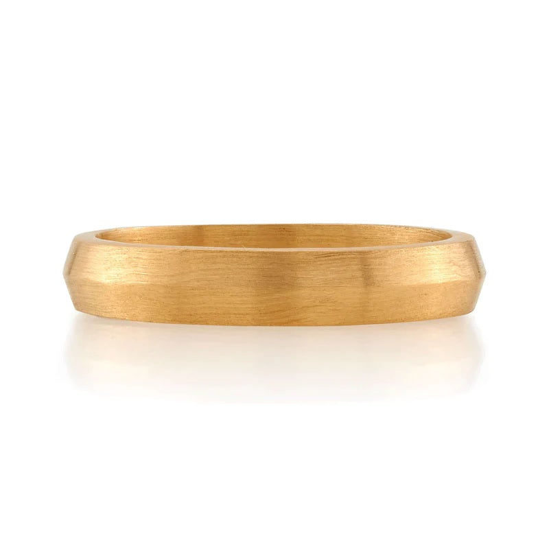 Single Stone "Henry" 4MM Band - 18K Rose Gold
