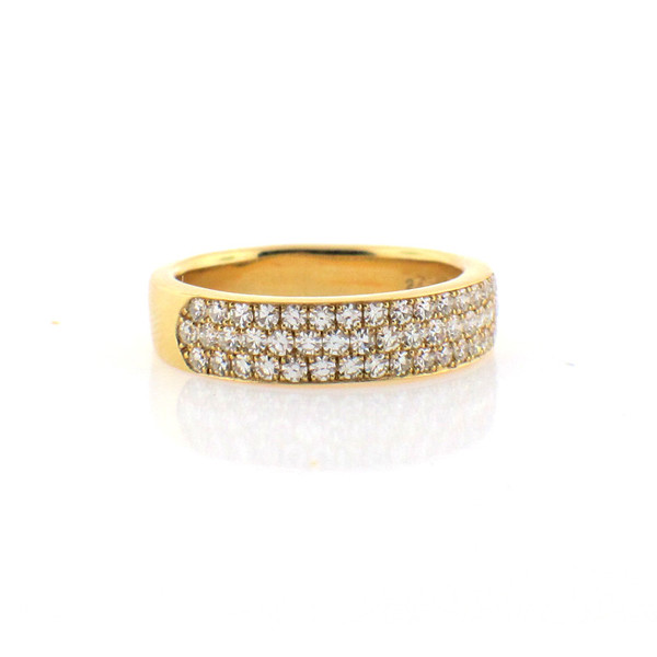 Diamond and Yellow Gold Band