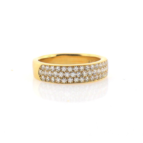 Diamond and Yellow Gold Band