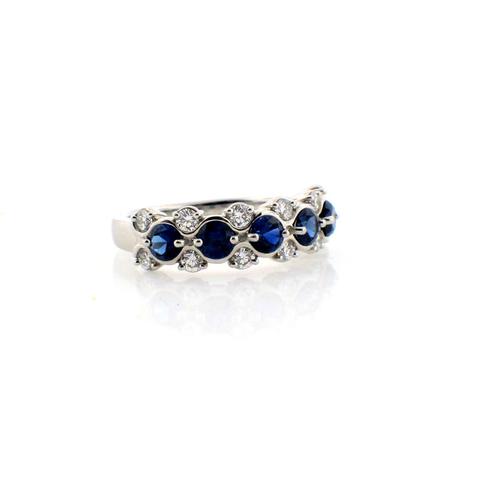 Sapphire and Diamond Band