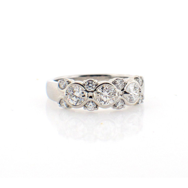 Diamond and Platinum Ring