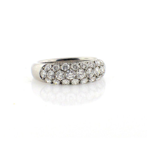 Suwa Diamond and Platinum Pave Ring