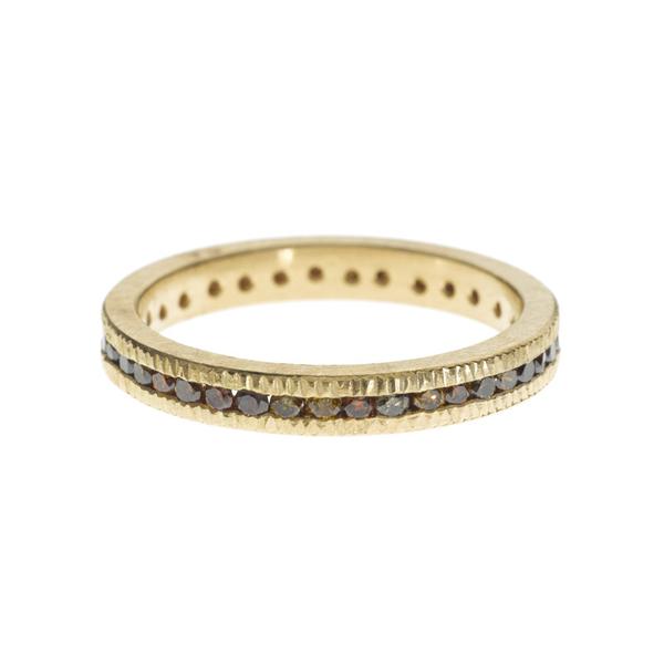 Todd Reed Fancy Diamond and 18K Yellow Gold Eternity Band