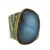 Atelier Zobel Chalcedony, Diamond, Sterling Silver and 22K Gold Cuff Bracelet