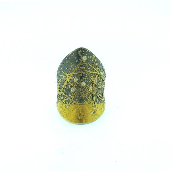 Atelier Zobel 24K Gold, Sterling Silver and Fancy Diamond Ring